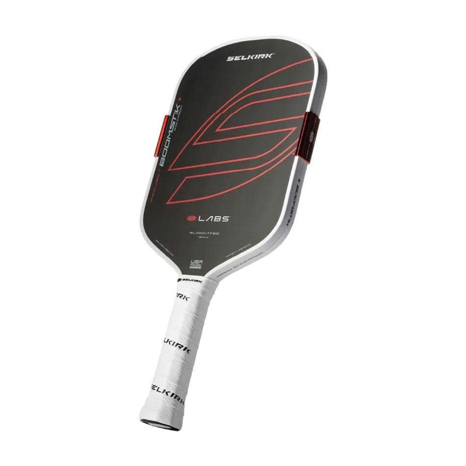 Vợt Pickleball Selkirk Boomstick Elongate ASIA Đen Đỏ Chính Hãng - 16mm - Kiểm Soát - Siêu Xoáy - Bền Bỉ - Ổn Định